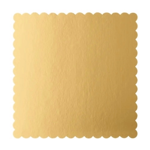 Podkład pod tort kwadratowy złoty podkładka pod ciasto 20x20cm